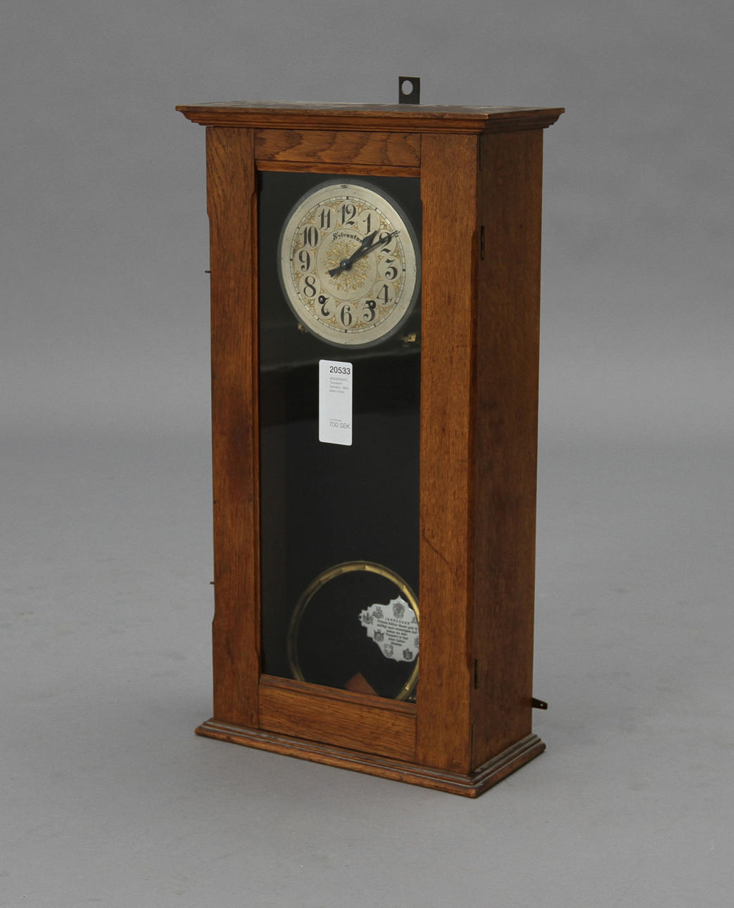 VÄGGPENDYL, "Sylvester", Tyskland, 1900-talets början.