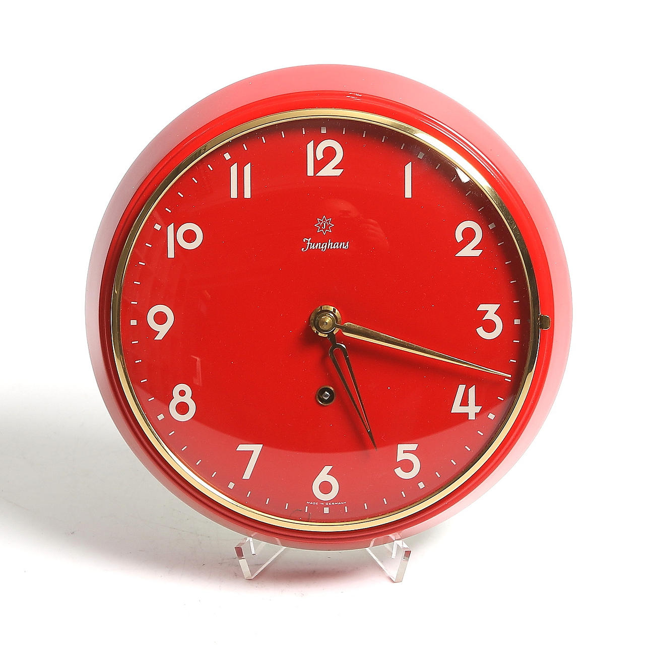 VÄGGUR, plåt, Junghans, 1940/50-talt.