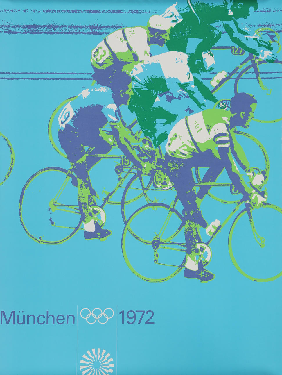 POSTER, 1972 Munich Olympics, cycling.