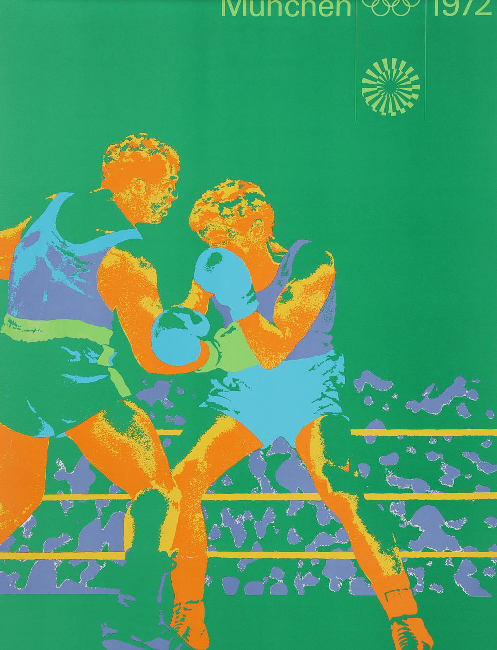 POSTER, 1972 Munich Olympics, boxning.