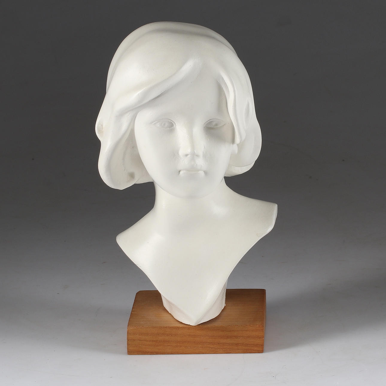 BUST, plaster, "Easter lily", 1900s.