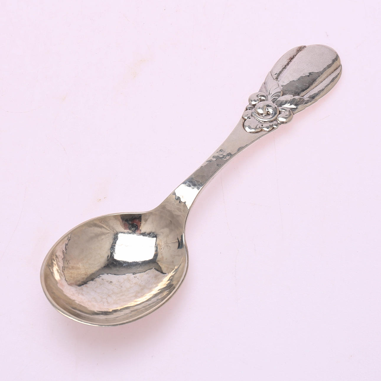 EVALD NIELSEN. Ske, sølv 830, 103,5 gram, Danmark, 1916.