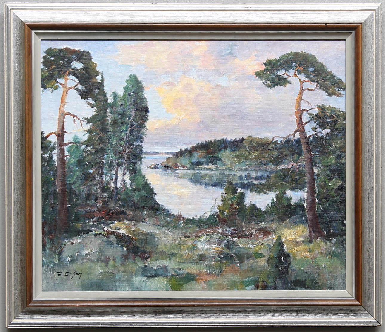 TAGE ERIKSSON. Olja på duk, signerad.