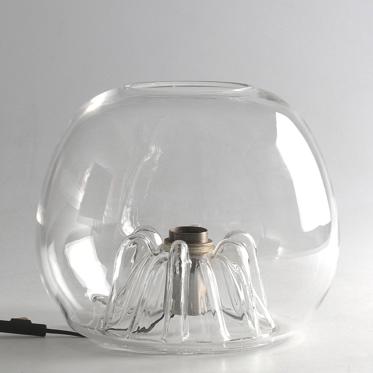 OLLE ALBERIUS. Table lamp, glass, Orrefors.