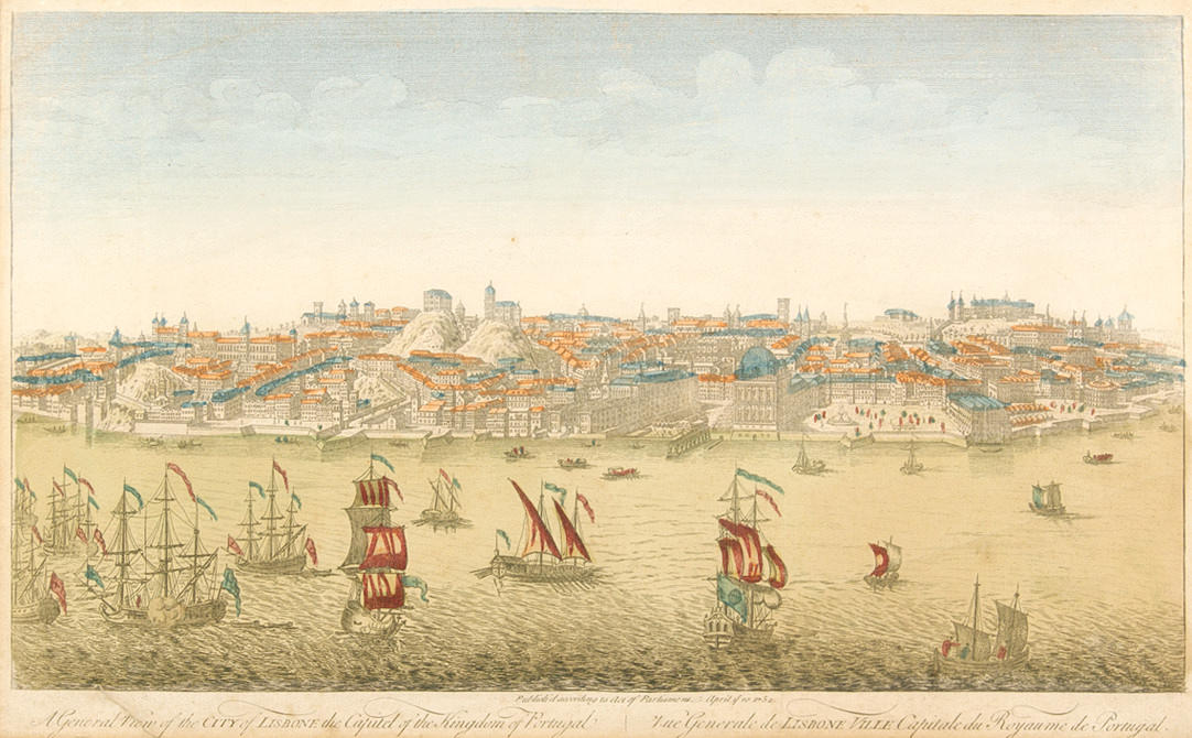 UTSIKT ÖVER LISSABON. - En allmän bild av staden Lisbone, Konungariket Portugals huvudstad -.