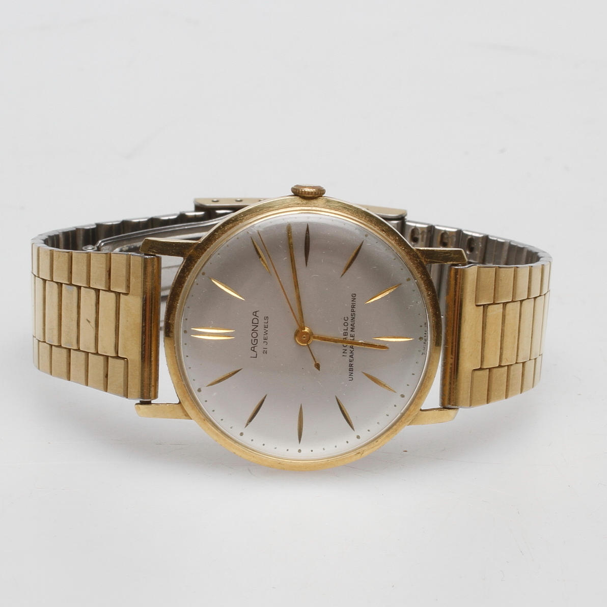 ARMBANDSUR LAGONDA , 21 jewels, 18k guld.