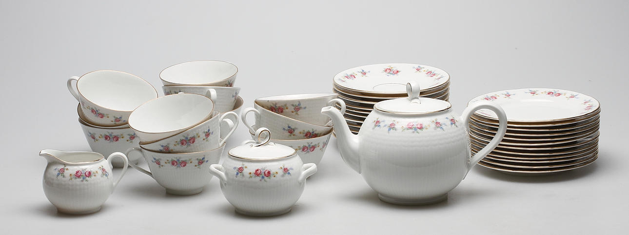 TESERVIS, 27 delar, porslin, Rörstrand.