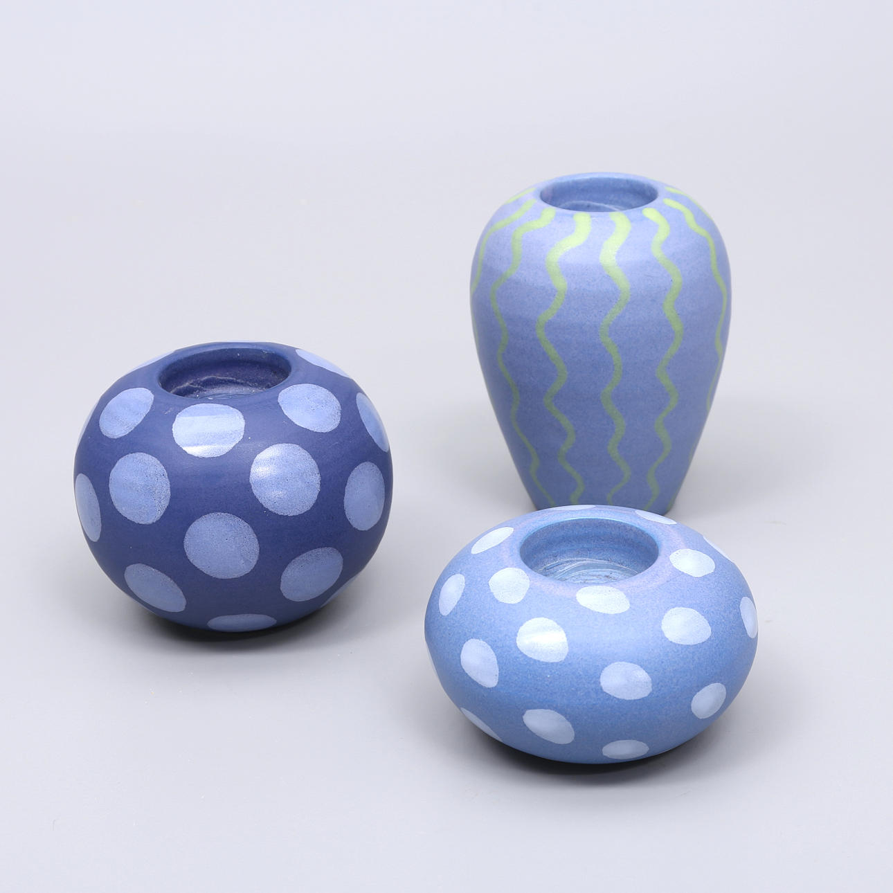 CANDLE, ceramic, 3 pcs, Paradisverkstaden. Öland.