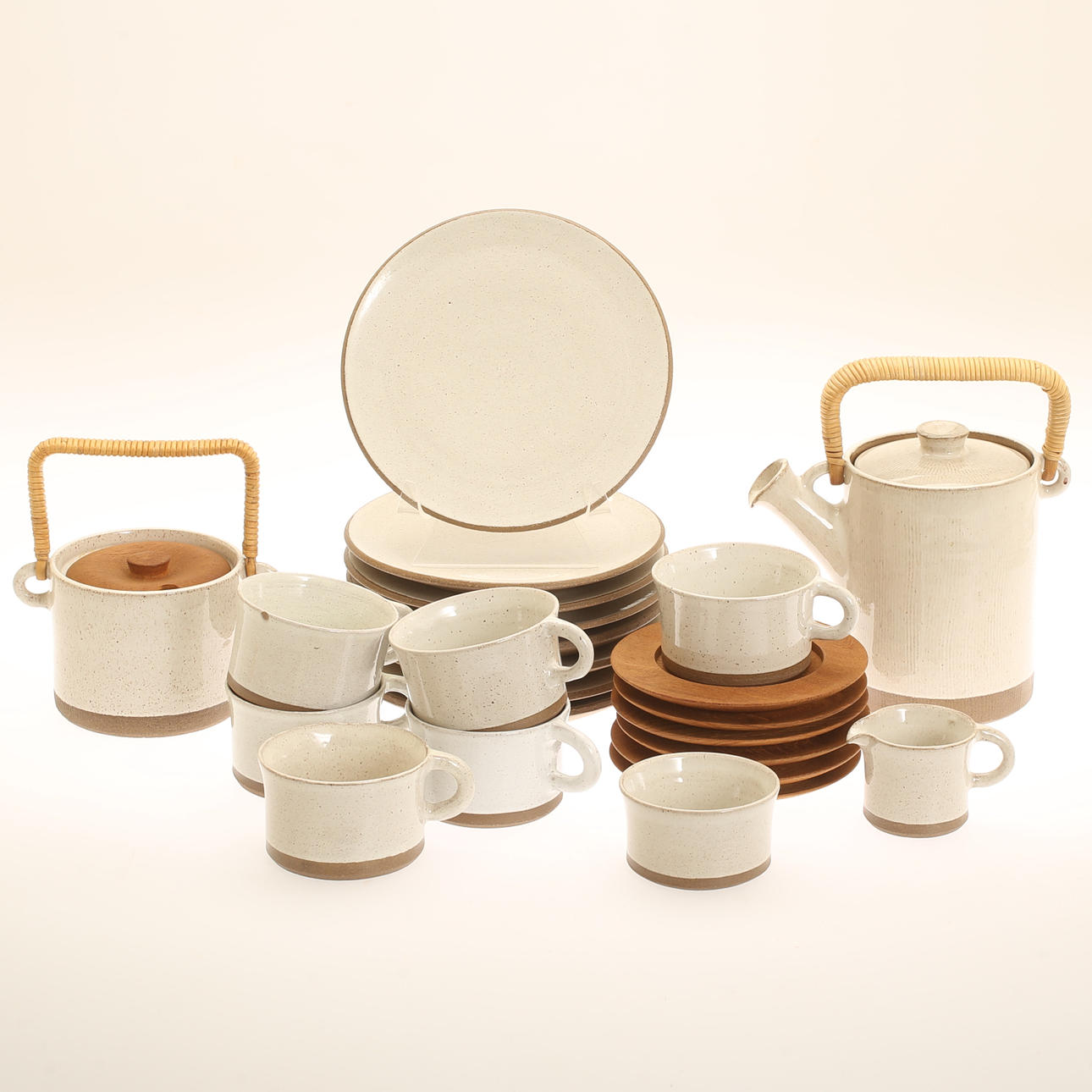 TESERVIS, 18 delar, stengods, design Sture G Ohlsson.