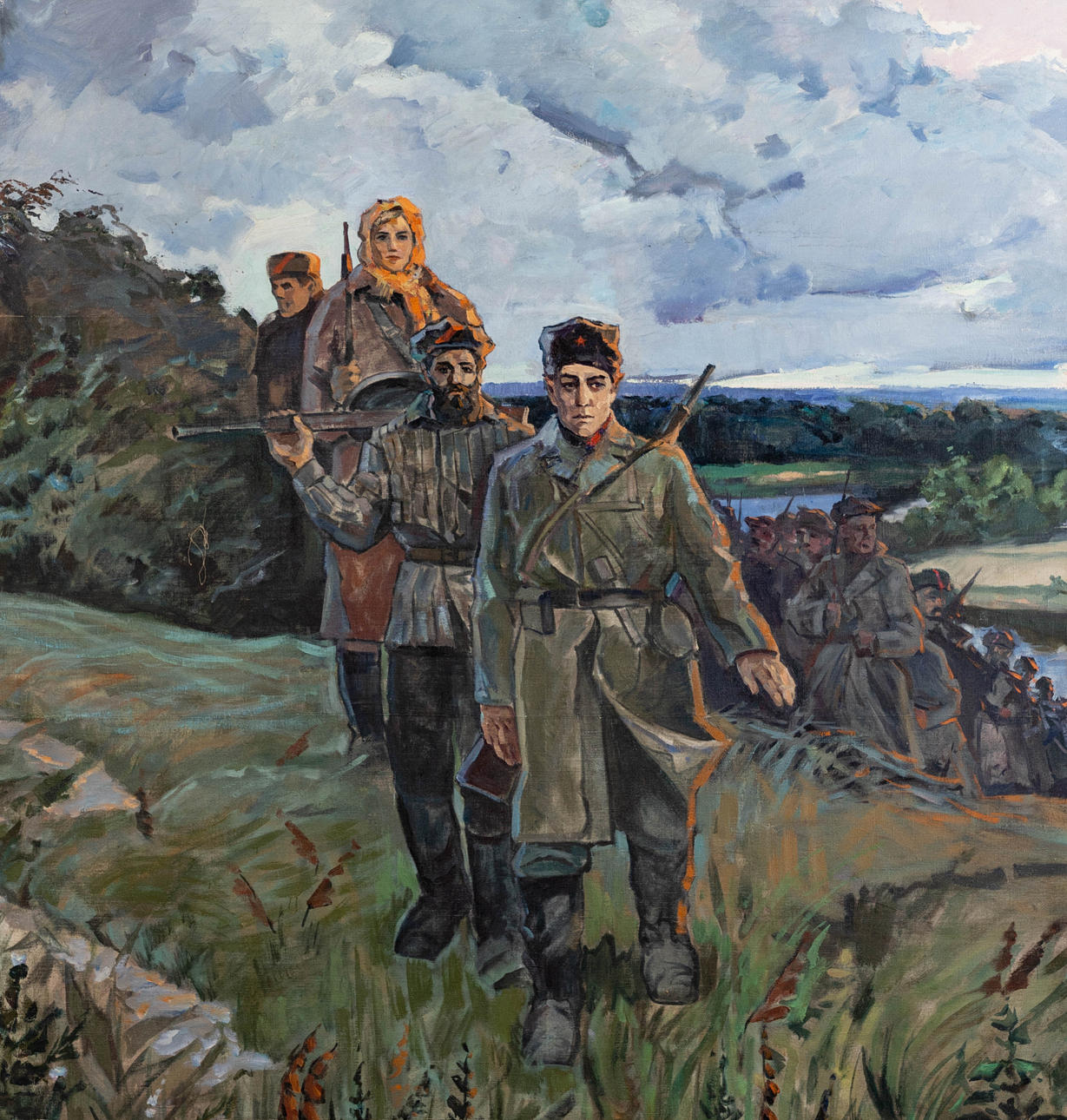 UNBEKANNTER KÜNSTLER. The partisans. Art - Paintings - Auctionet