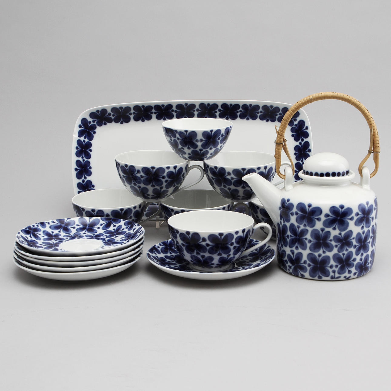 TESERVIS, 8 delar, porslin, "Mon Amie", Marianne Westman, Rörstrand.