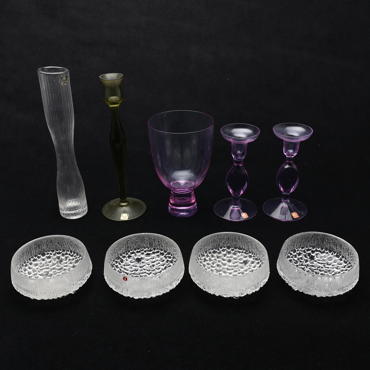 GLASFÖREMÅL (9), Målerås, Iittala.