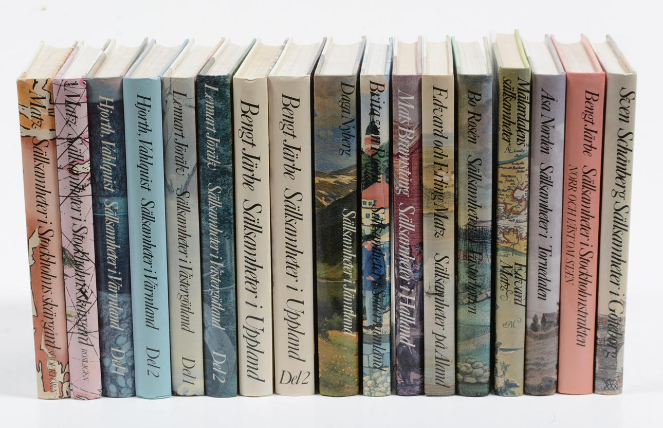 Böcker ur samlingen Sällsamheter. 17 volymer.