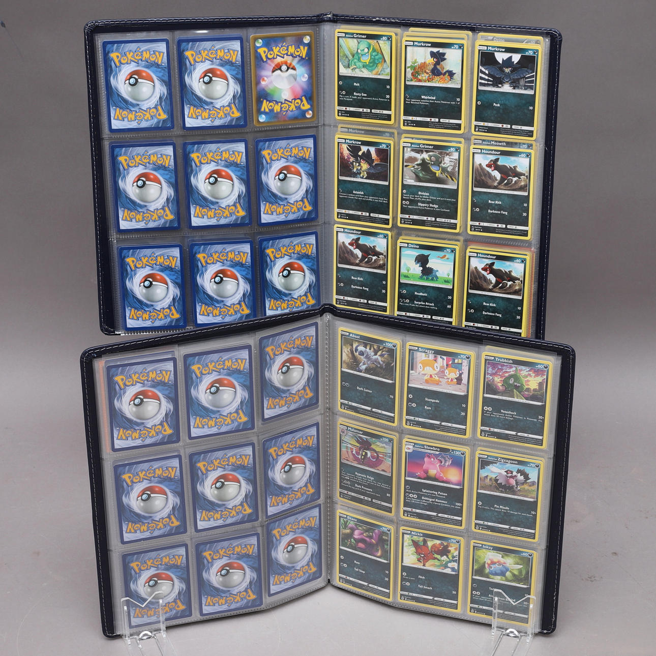 POKÉMON KORT, ca 169 st, 2 pärmar, dark type samling.