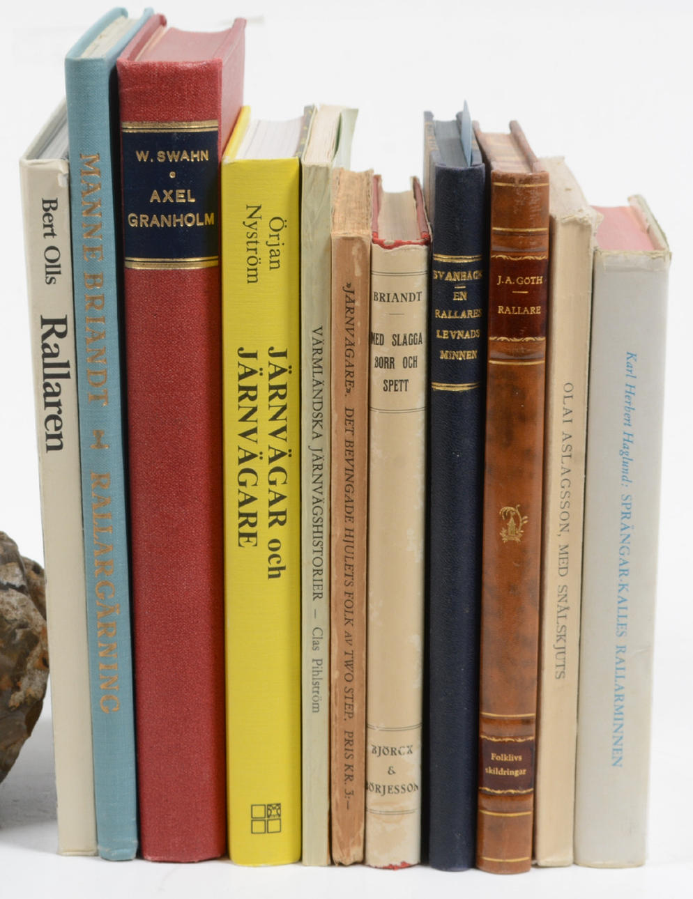 TÅG; Böcker om Rallare. 11 vol.