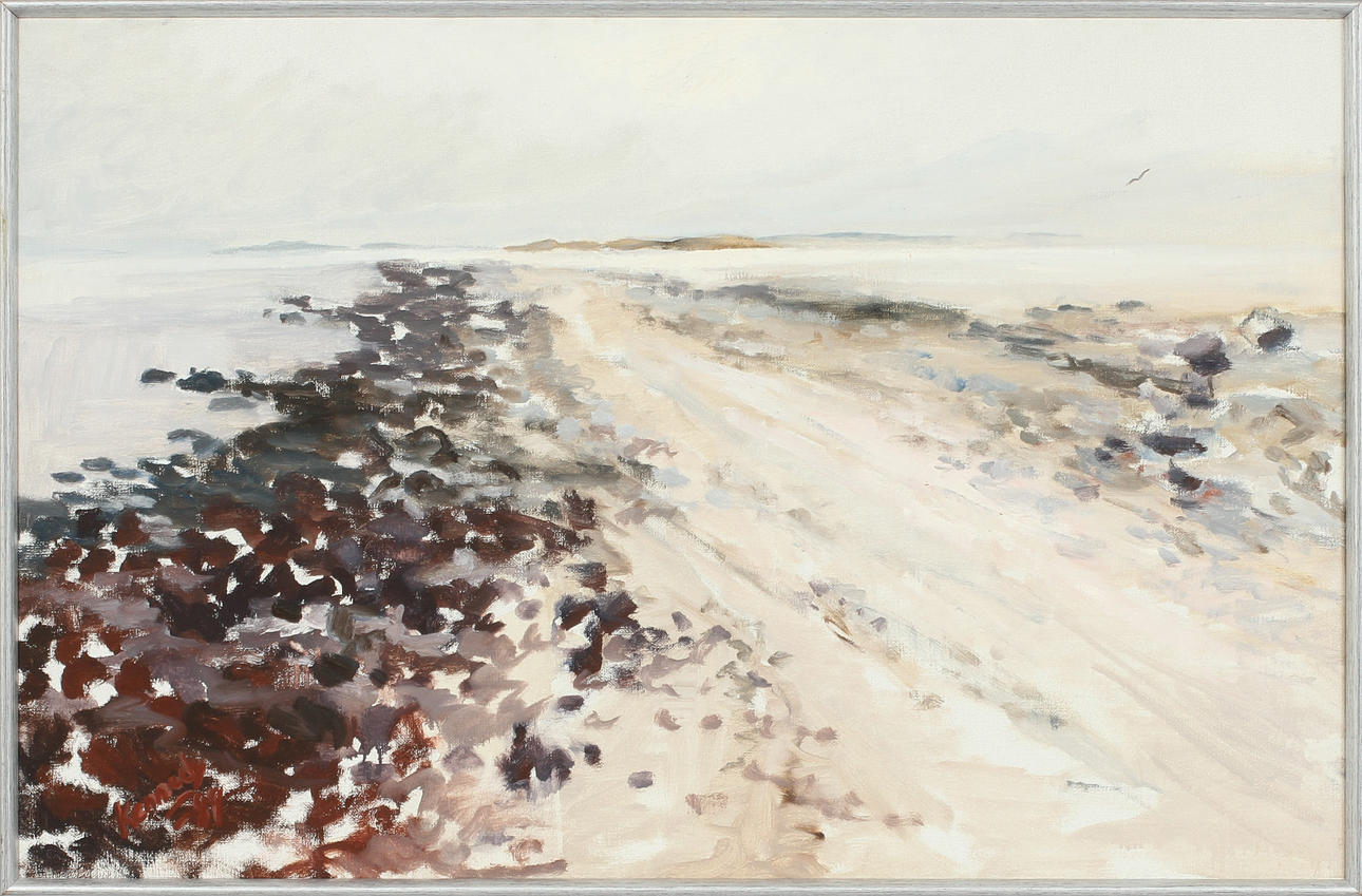 PETER KENNEDY. "Lågvatten", olja på duk, signerad och daterad 89.