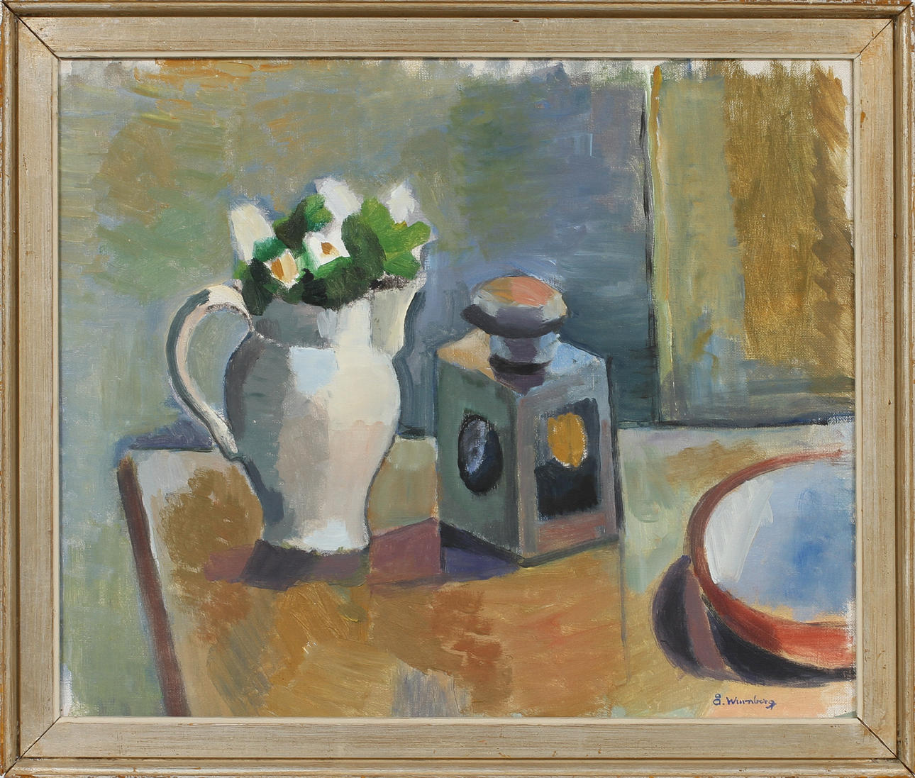 ÅKE WINNBERG. olja på duk, signerad.