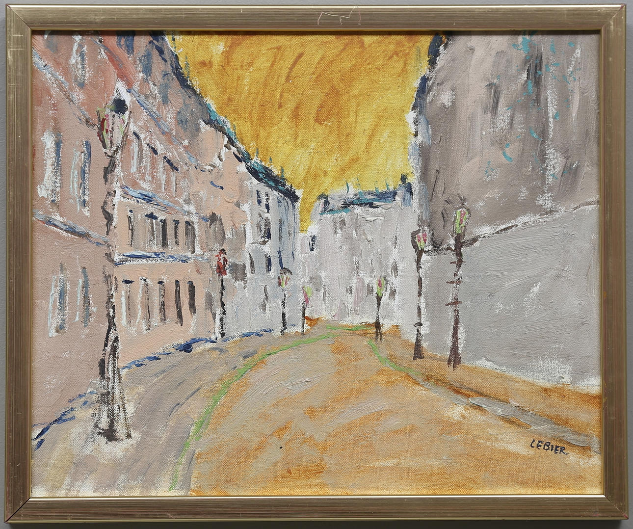 DANIEL LEBIER. Olja på duk, signerad.