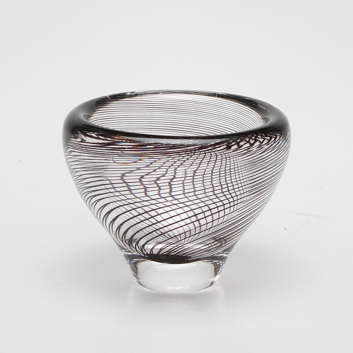 SKÅL, glas, Vicke Lindstrand, Kosta, signerad.