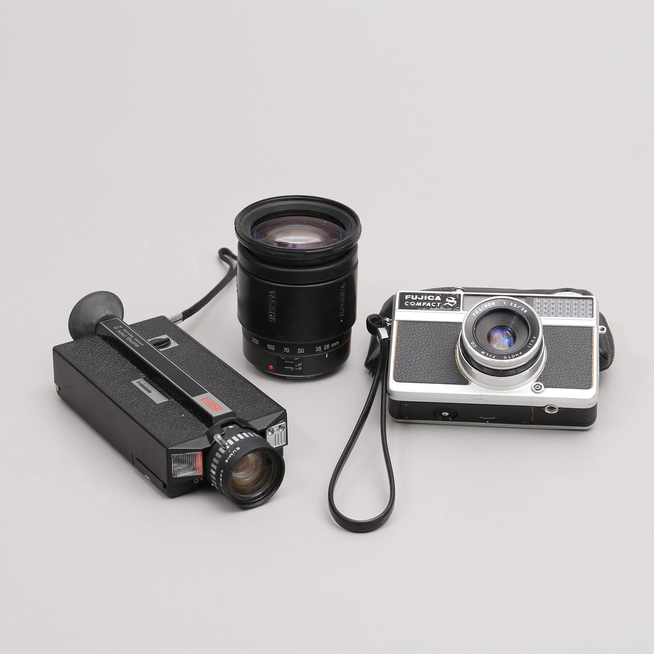 FILMKAMERA, POCKETKAMERA samt OBJEKTIV.