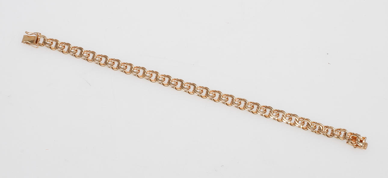 ARMBAND, 18k guld, vikt ca 24,3 gr.