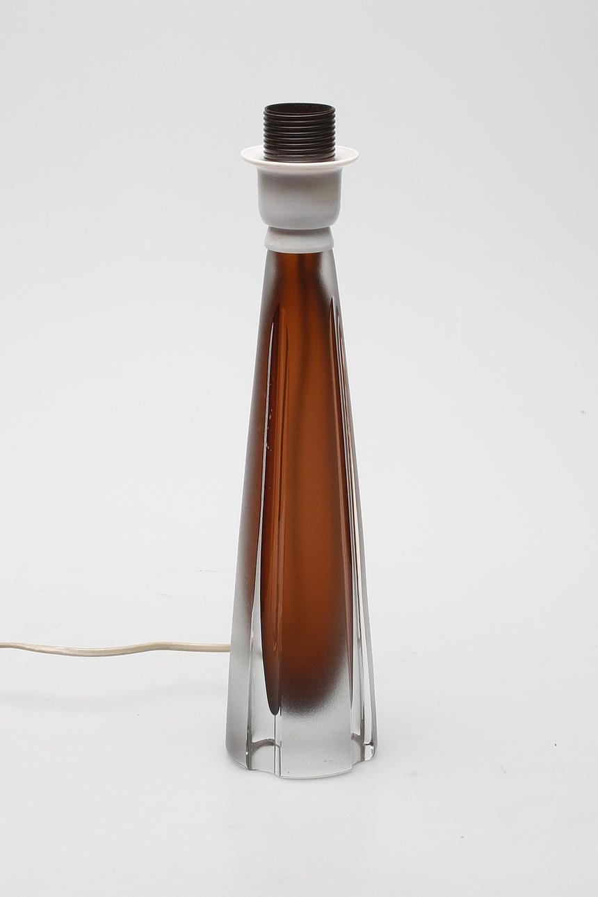 LAMPFOT, glas, Kosta.