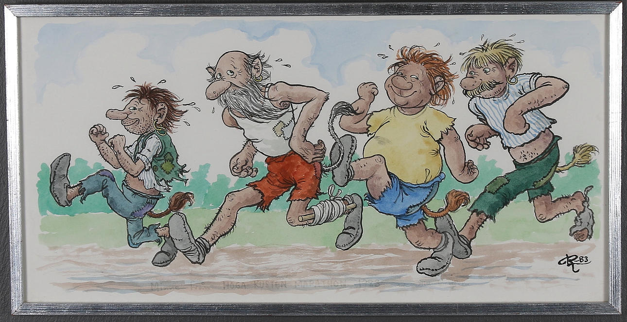 ROLF LIDBERG. Akvarell, monogramsignerad och daterad -83.