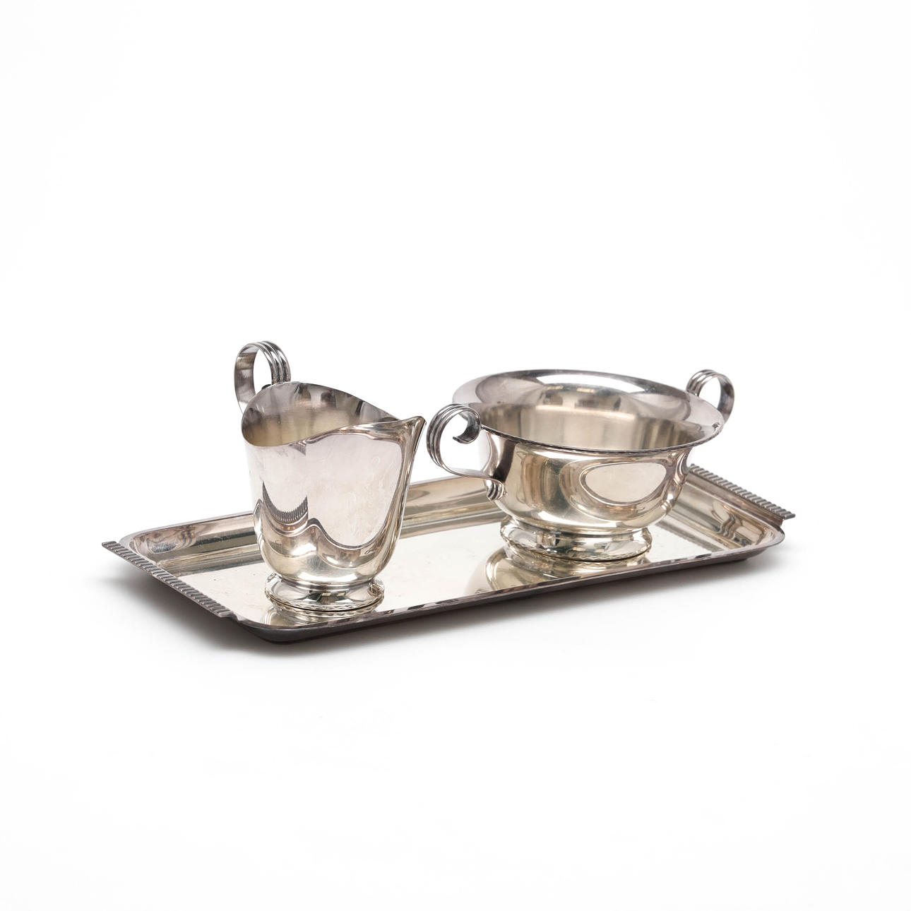 JUEGO DE CAFÉ 3 PIEZAS, PLATA, BLA TORE ELDH.