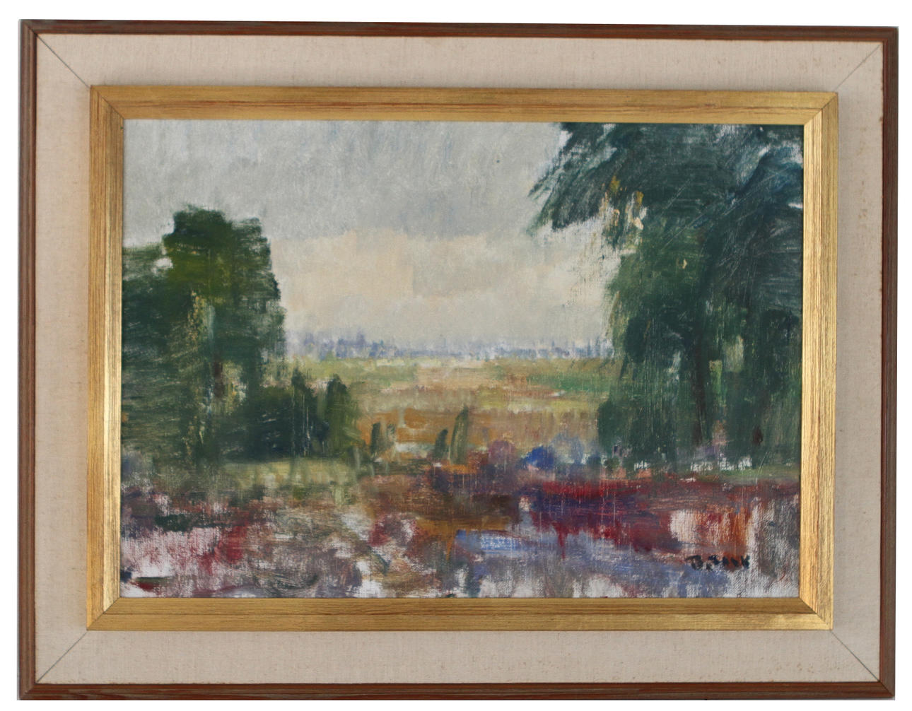 RAGNAR FALK. Landskap. Olja på duk, signerad.