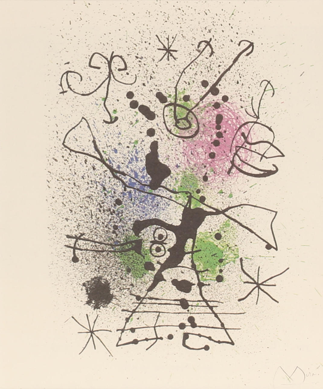 JOAN MIRÓ. Efter Litografisk print.