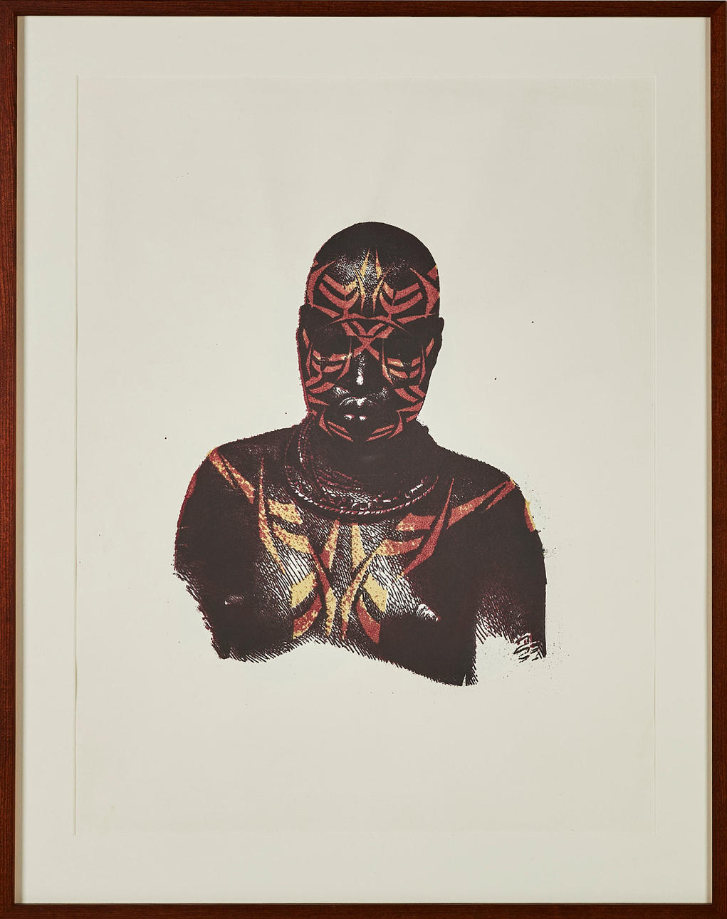 MAKODE LINDE. "Reebok", color lithograph, unsigned and unnumbered, reportedly also with composition on verso and possibly also signed on verso.
