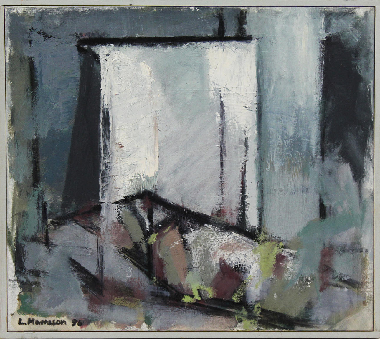 Parti konst (19). Div. tekniker. Bl.a. Gunnar Ruda och Leif Mattsson.