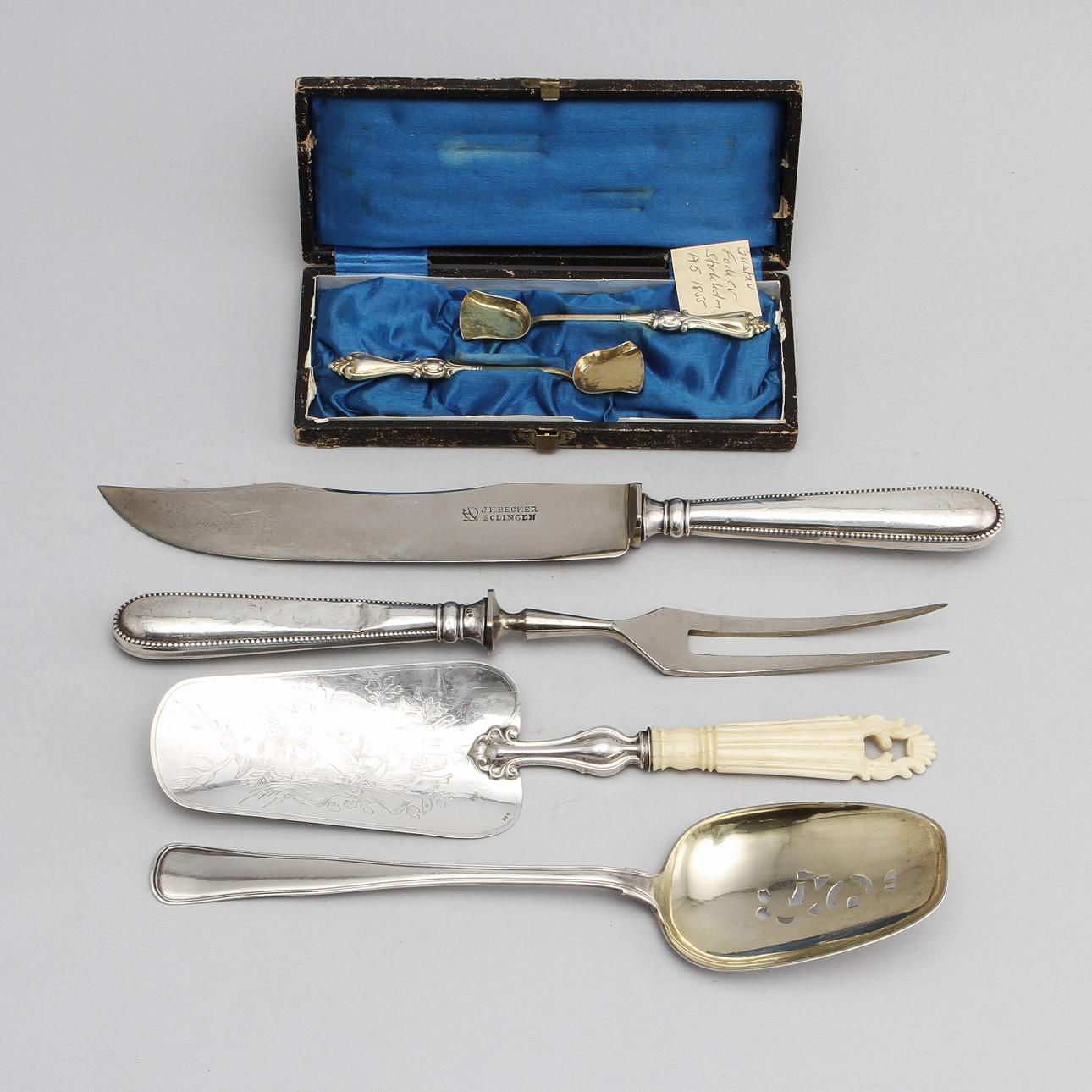 SILVER, 6 delar, totalvikt ca 340 gram.