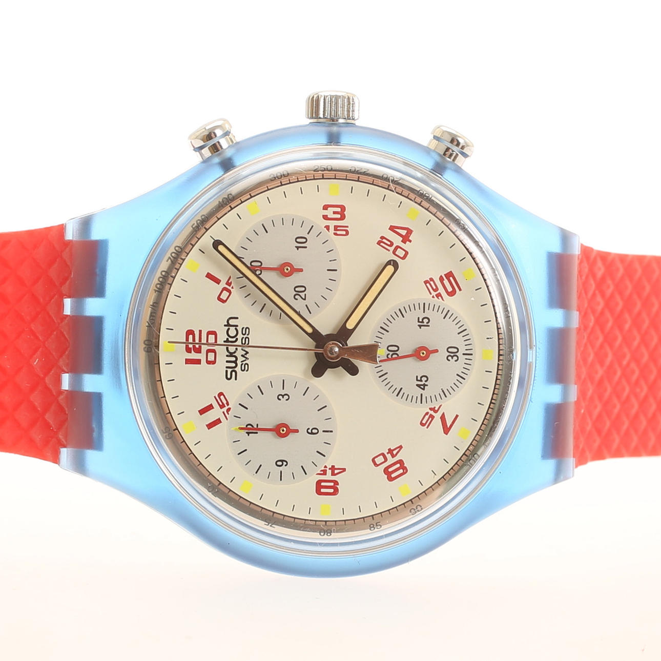 SWATCH, Chrono JFK, wristwatch, chronograph, quartz.