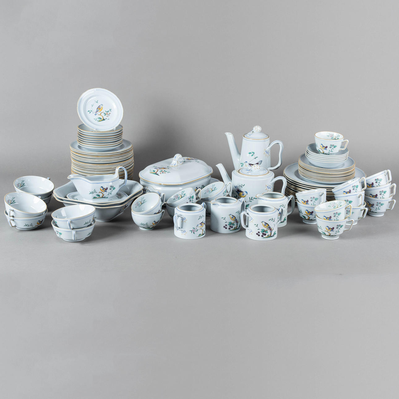 Spode, Queensbird, kaffe, te och mat vila service (101).