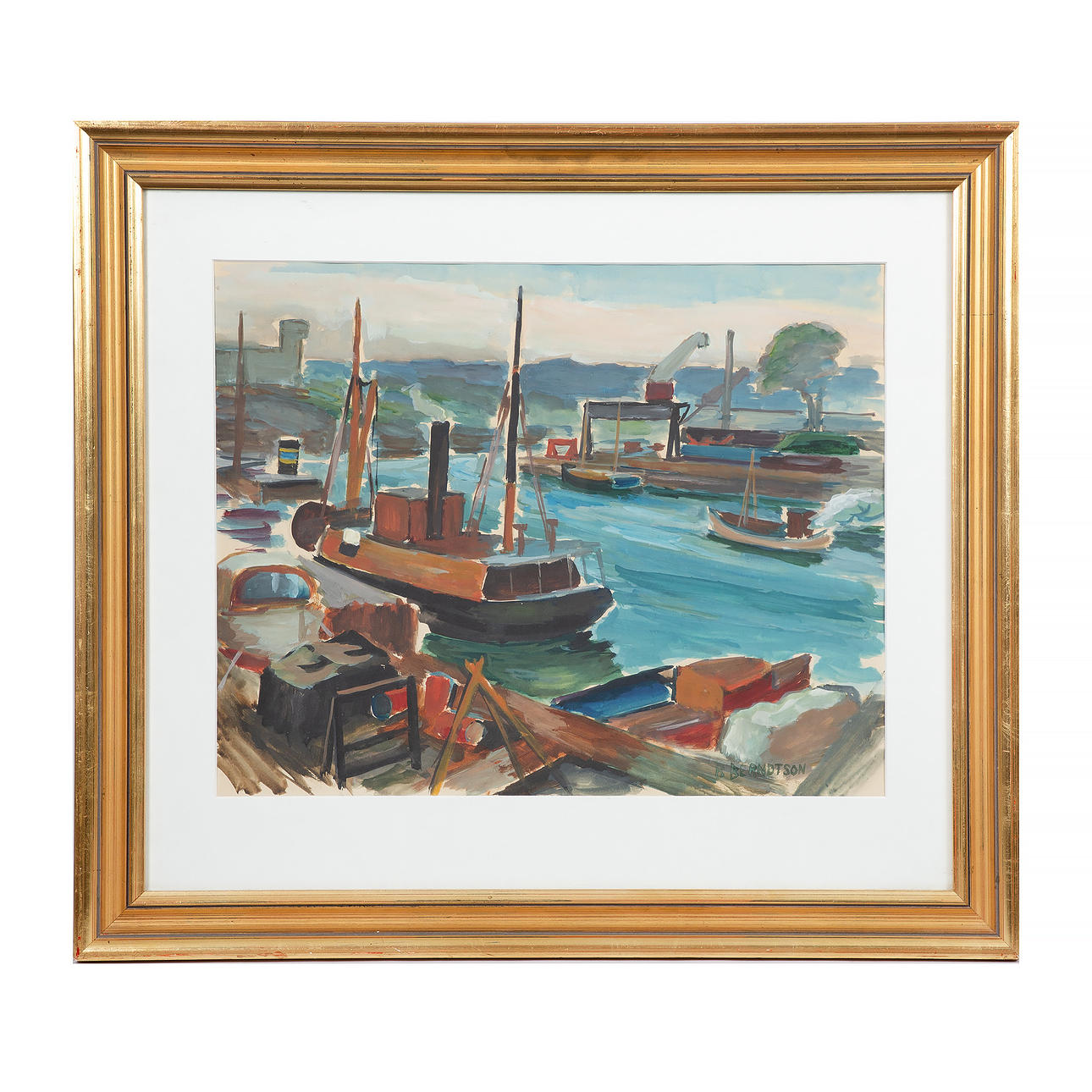 BIRGER BERNTSSON (1890-1940), gouache, signed.