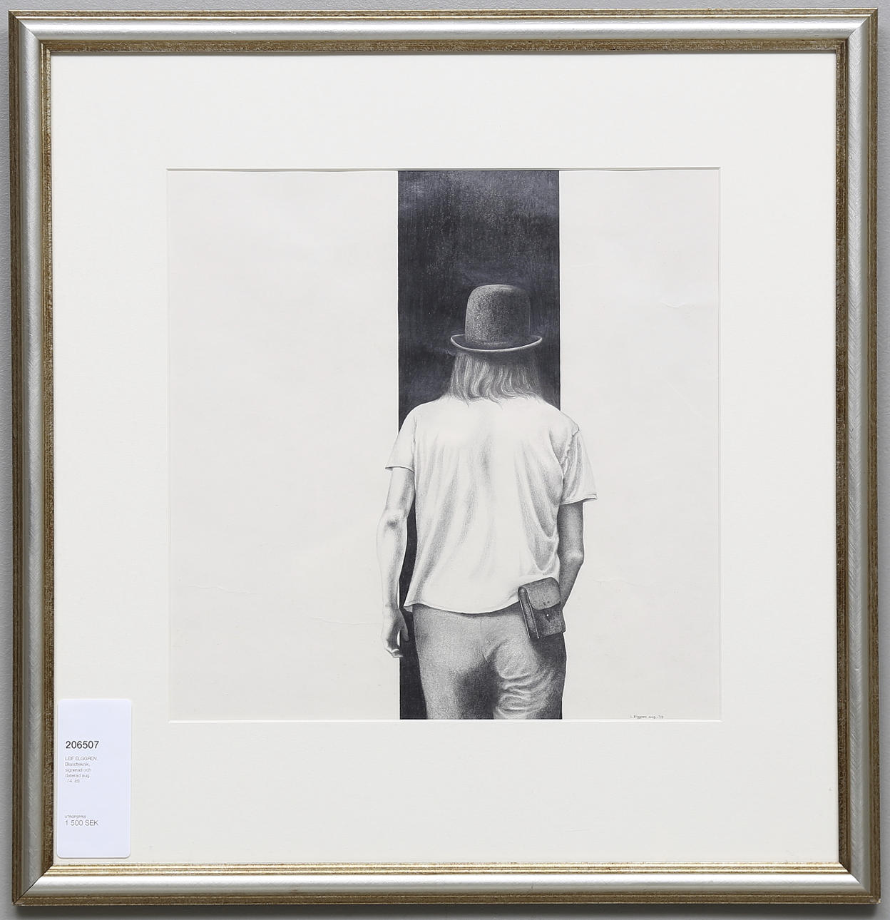 LEIF ELGGREN. Blandteknik, signerad och daterad aug. -74.