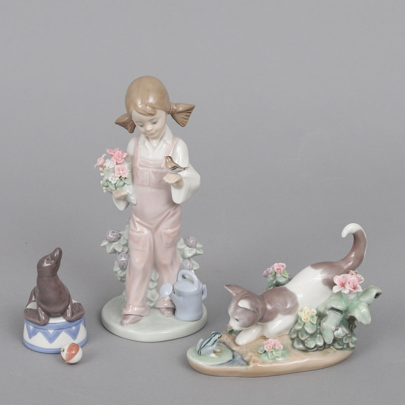 FIGURAS 3 uds. Lladró, España.