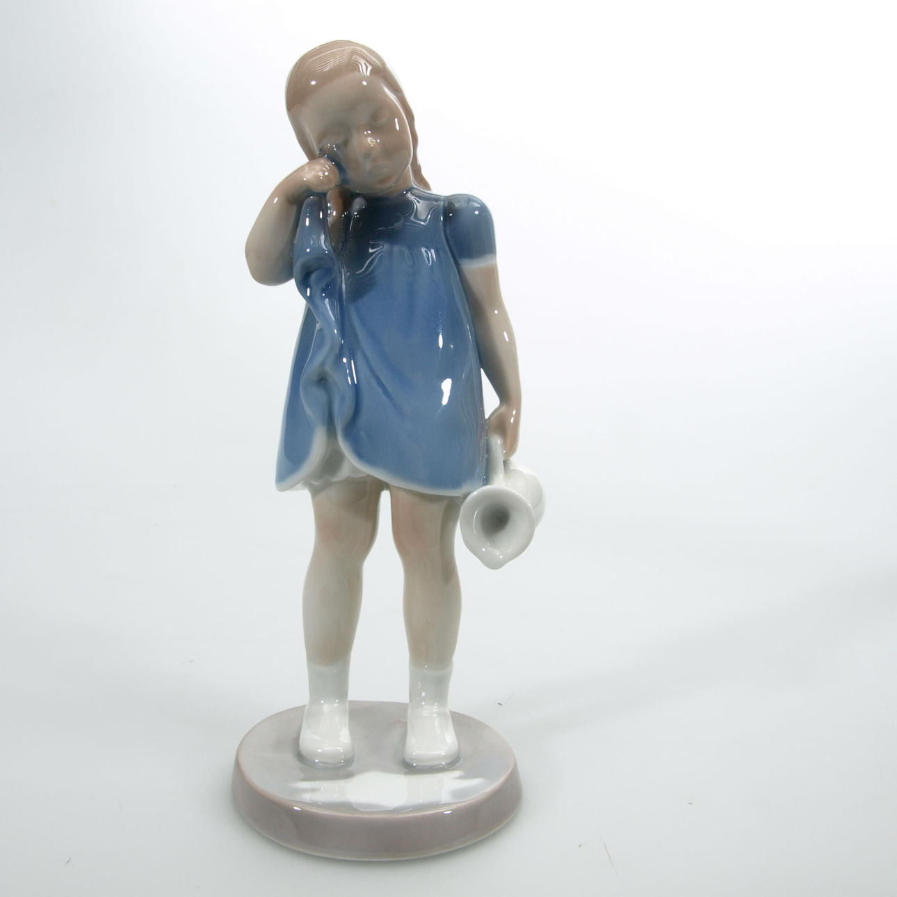 FIGURIN, porslin, Flicka med mjölkkanna, Bing&Gröndahl.