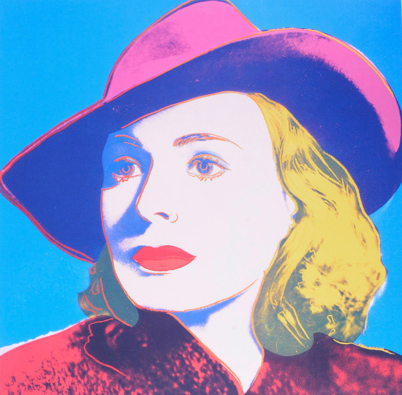 ANDY WARHOL. EFTER. Utställningsaffisch galleri Börjesson, Malmö 1983.