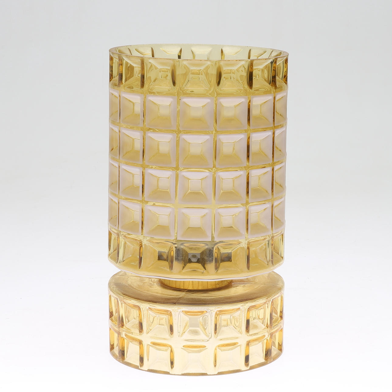 TABLE LAMP, glass, 1960s/70s.