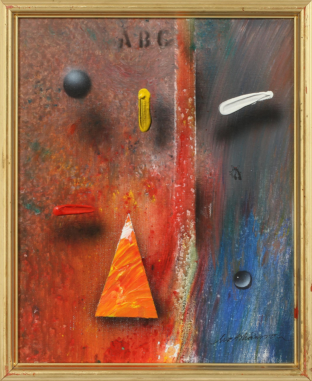 MATS MÅNSSON. "Flugan II", olja på duk, sign.