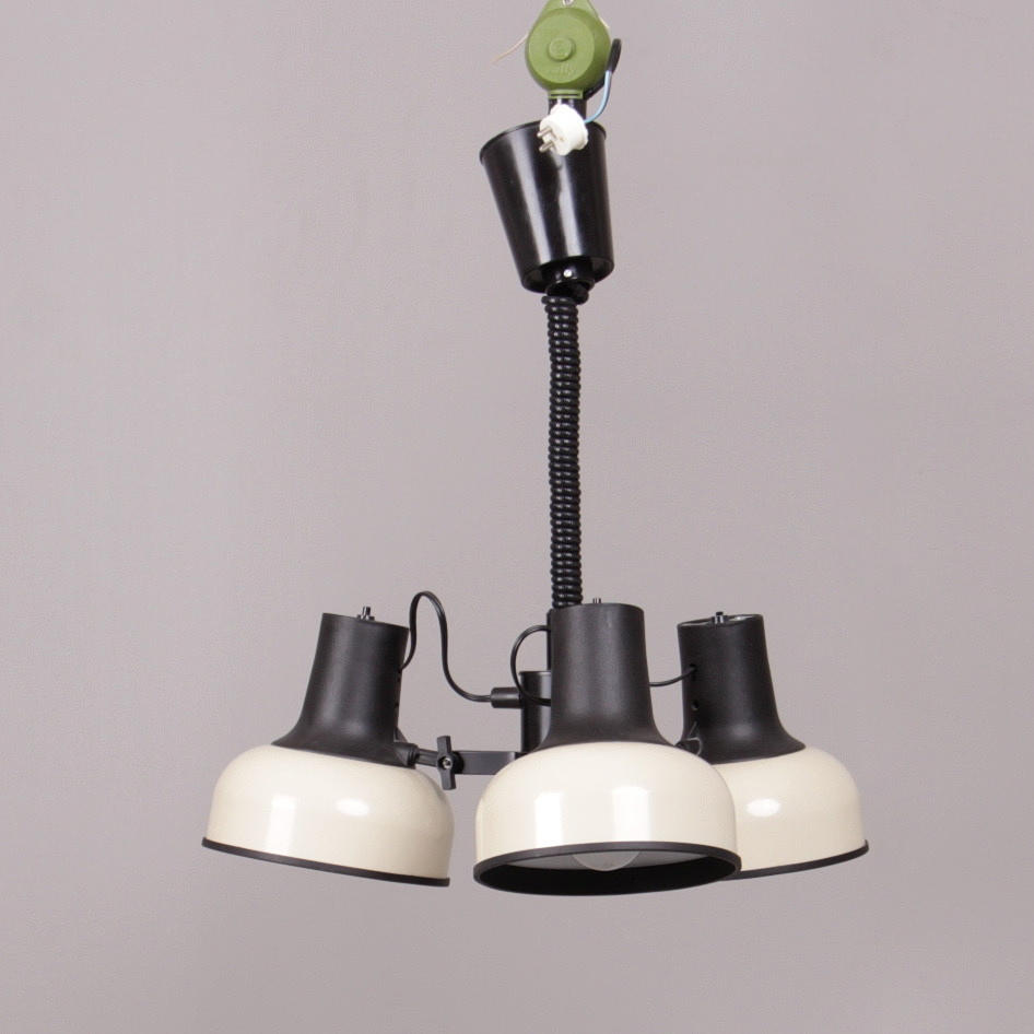 TAKLAMPA, med hissfunktionen "rolly", Lival, Finland, 1970-tal.