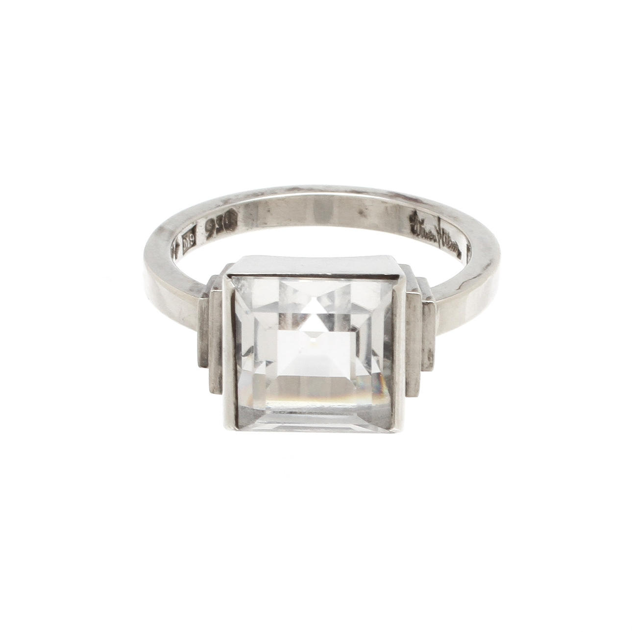 WIWEN NILSSON. Ring, Silver och Bergskristall, 5,1 gram.