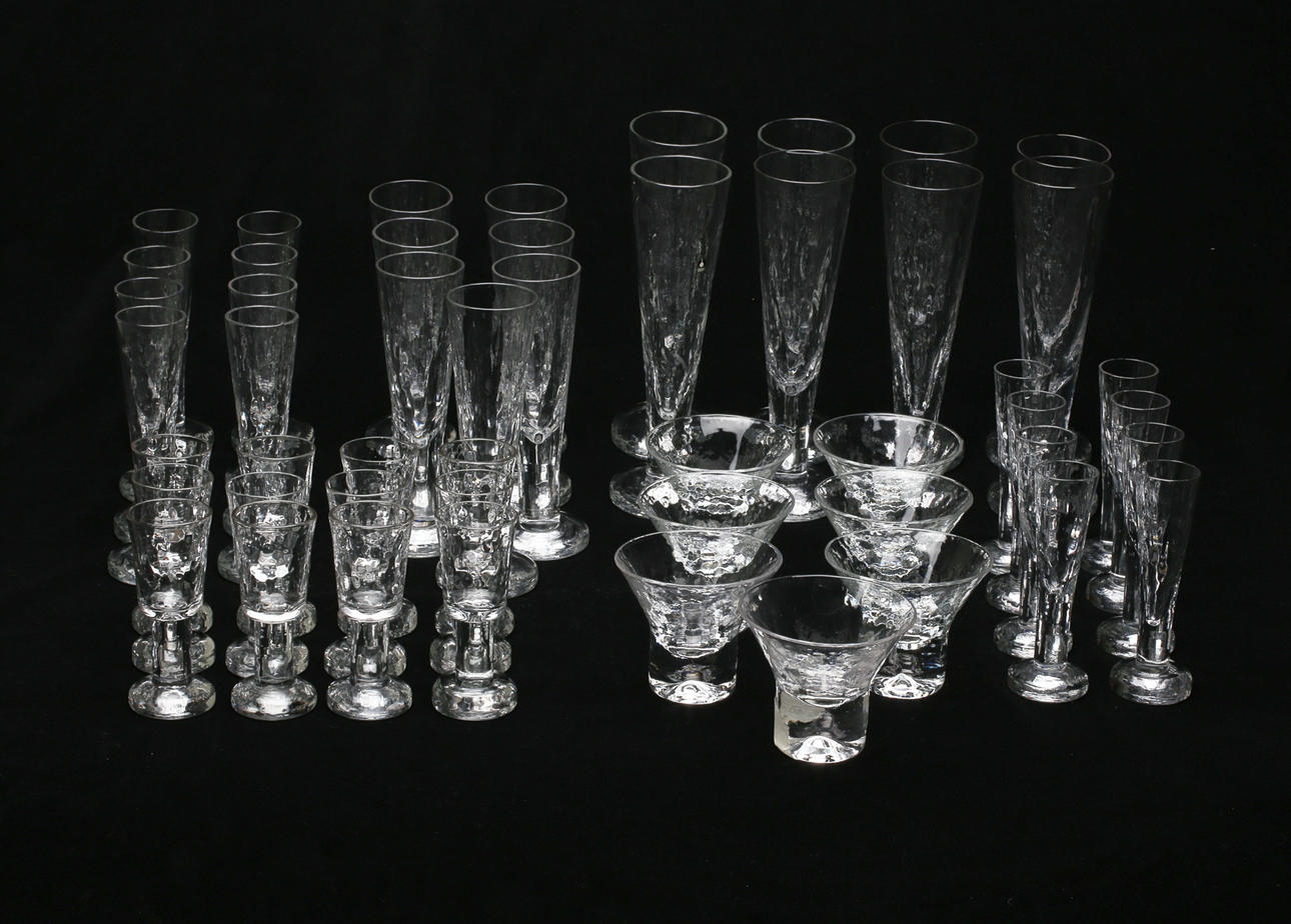 GLASSERVIS, "Rustic", 50 delar, Pukeberg.