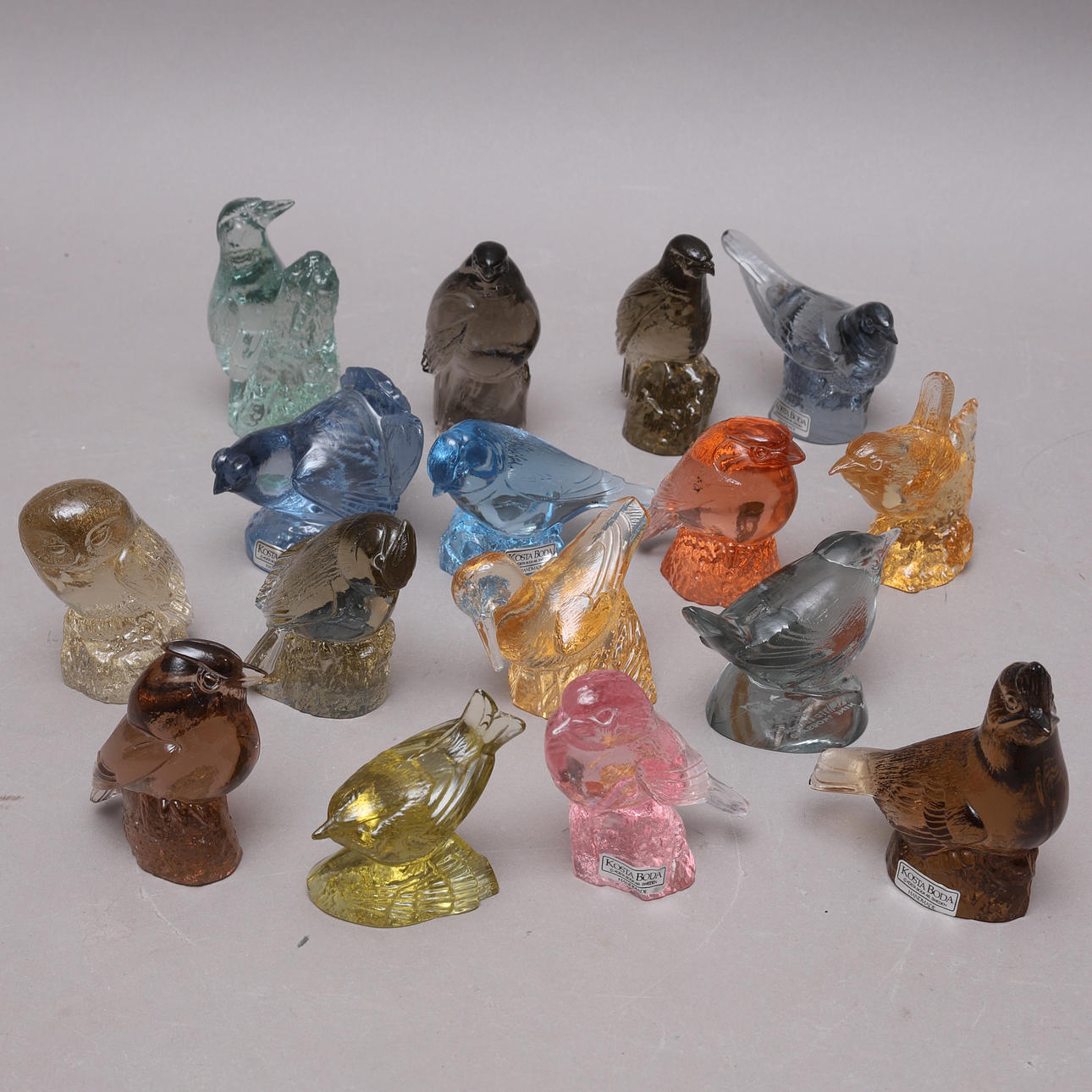 PAUL HOFF. Glass figurines, 