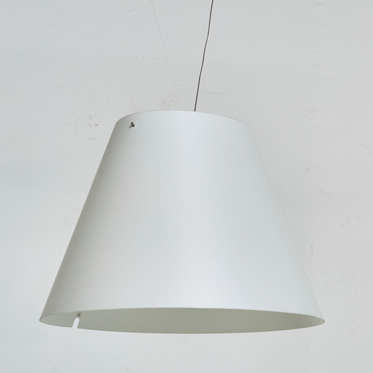 PAOLO RIZZATTO. LÁMPARA DE TECHO, "Constanza", Luceplan, pantalla de plástico blanco, rotulada.