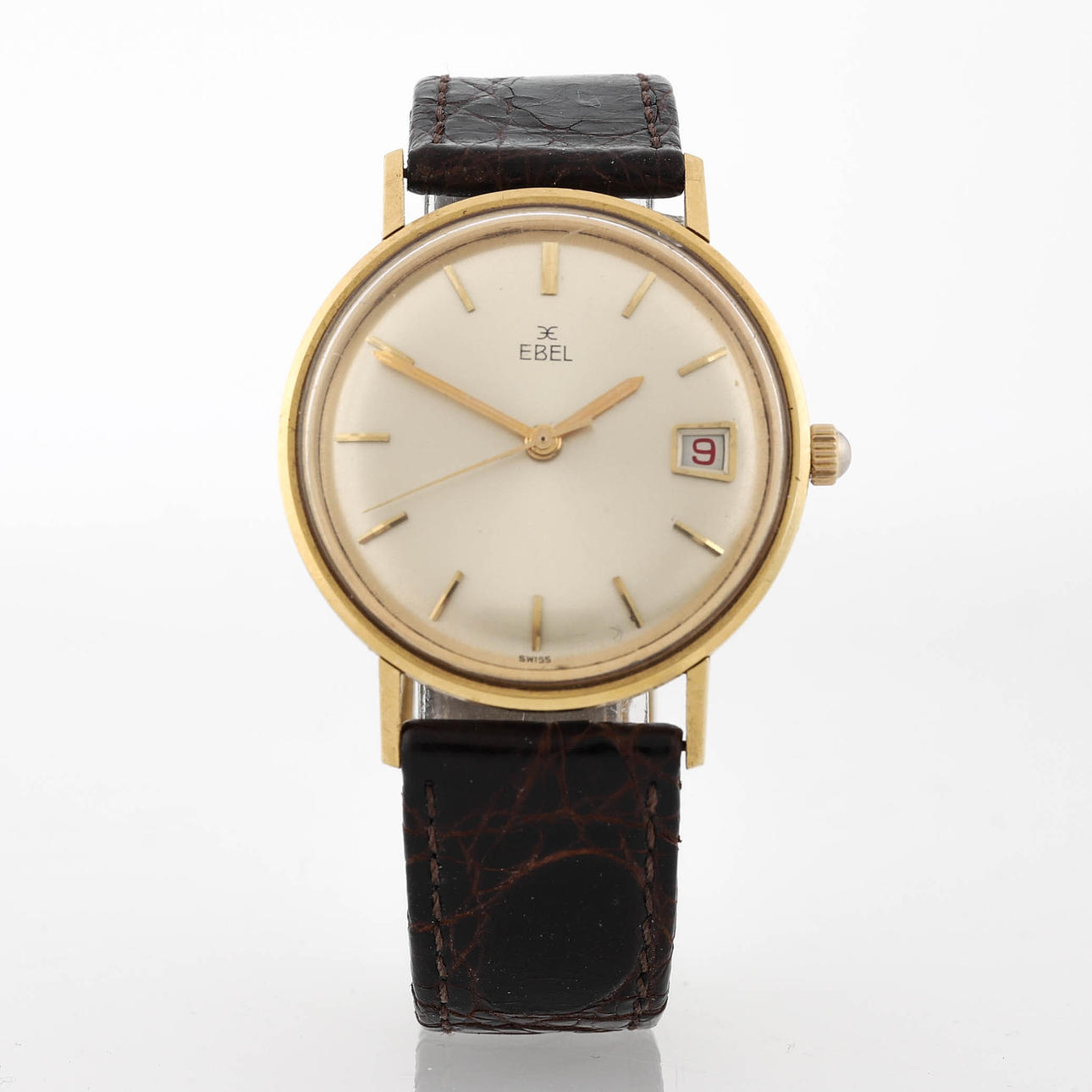 EBEL wristwatch, 18k gold, manual, date.