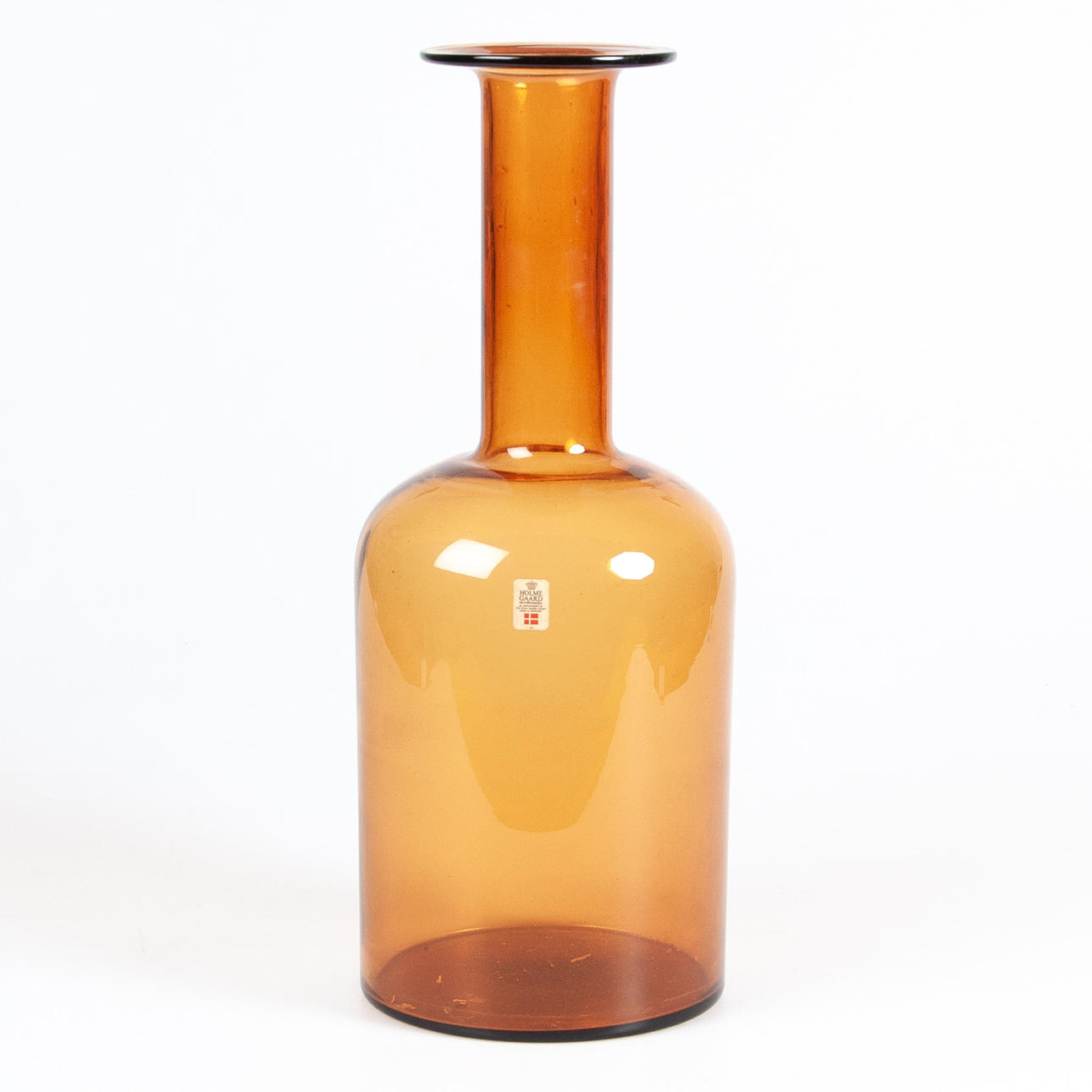 OTTO BAUER. Stor flaska,"Carnaby", Holmegaard, Kastrup, Danmark.