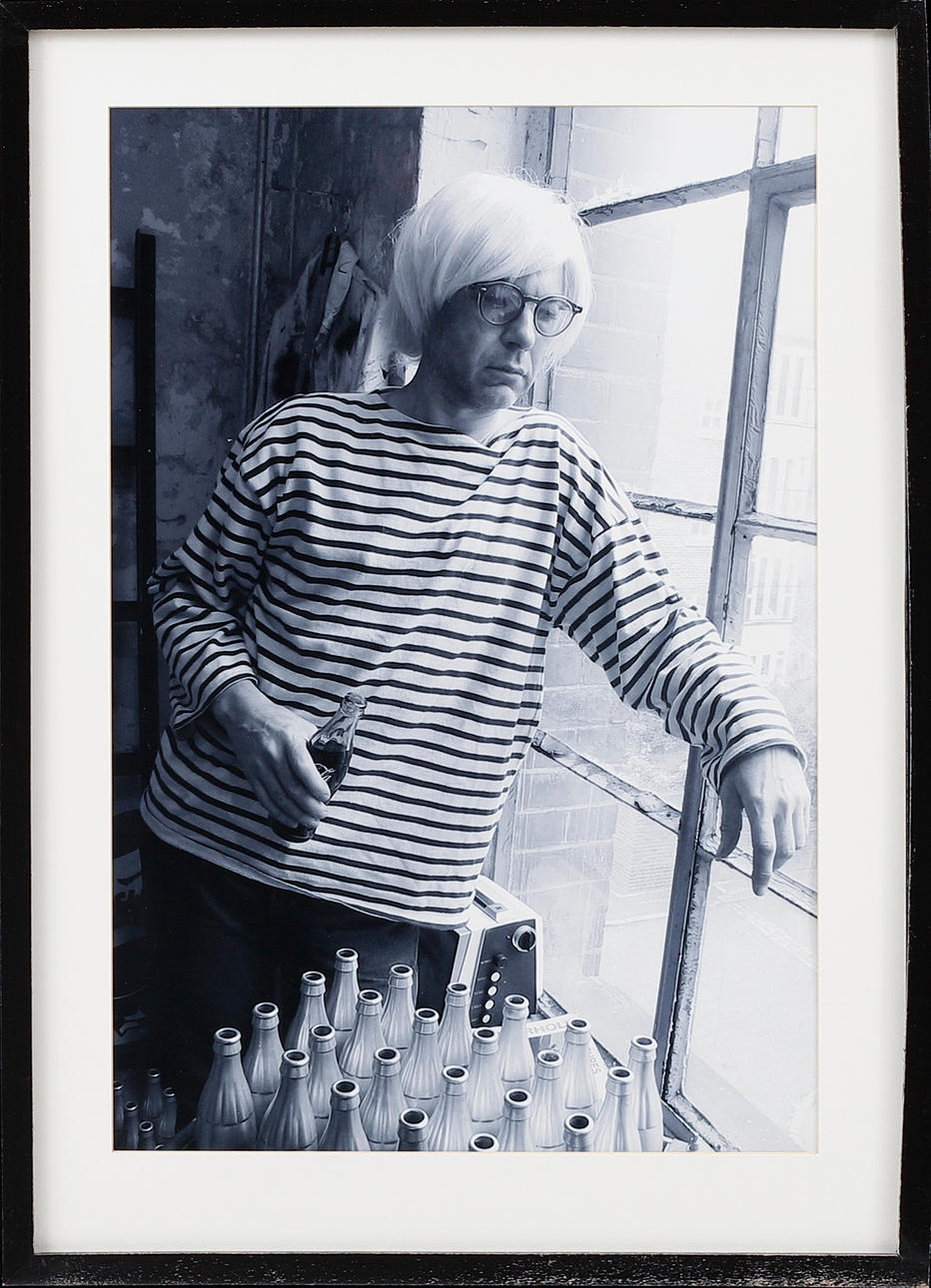 THOMAS DELLACROIX DELLERT & AGNIESZKA DELLFINA. "In the factory", TD as Andy Warhol, photograph, numbered 2/7.